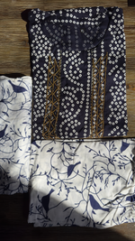 Black and White Kurta Salwar